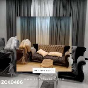 White & Grey Curtain Blind