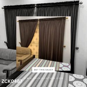Amazing Design Of Curtains In Brown Colour