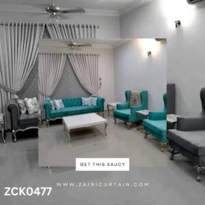 Light Grey Theme Curtain Blind