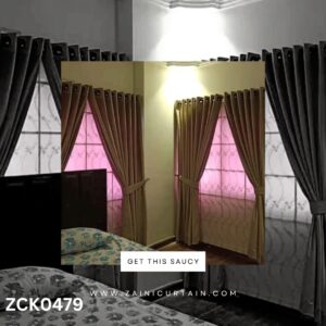 Light Coffee Velvet Curtain Blind