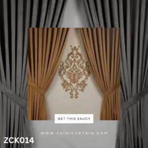 Chocolate Brown & Cream Curtain Blinds