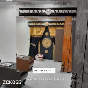 Beautiful Blackout Design With Center Bunch Silk Curtains & Blinds