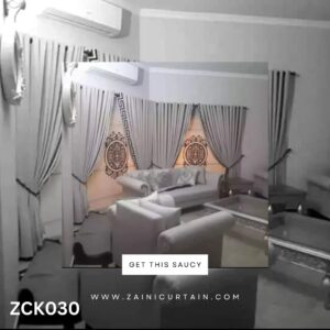 Grey & Skin Double Window Curtain Blinds