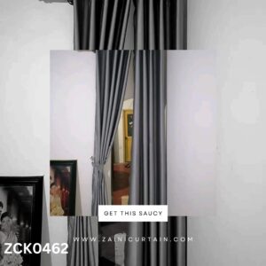 Grey Plain Curtain Blind