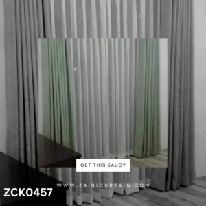 Green & White Theme Curtains