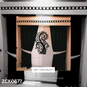 Oyester Style Black Theme Curtain Blind