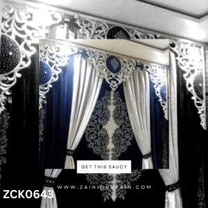 Stylish Silver Header Diamond Plates Curtain Blind