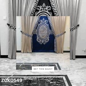 Creamy White with Big Bunch Curtain Blind