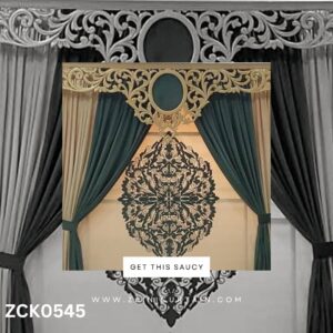 Large Header Big Bunch Curtain Blind
