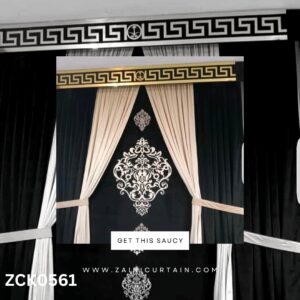 Black Theme Skin Bunch Curtain Blind
