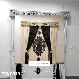 Golden Header Mix Brown Theme  Curtain Blind