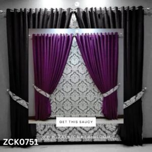 Simple Plain Purple with pattern background Curtain Blind