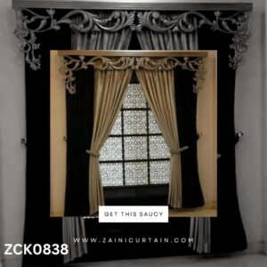 Navy blue and golden jafferi background Curtain Blind