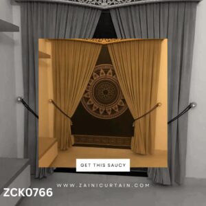 Classic Traditional Stamp with Light theme Curtain Blind