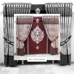 Traditional Maroon and Pinkish Curtain Blind