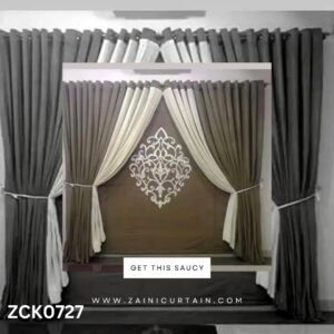 Dhaani with Silver Curtain Blind