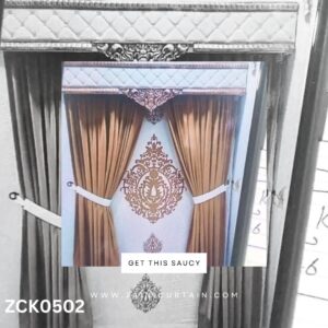 Stylish Header with skyblue background Curtain Blind