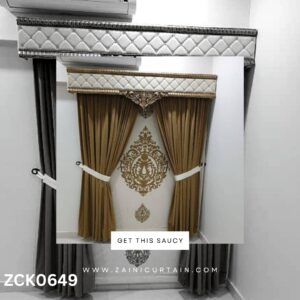 Sharp Brown with white background Curtain Blind