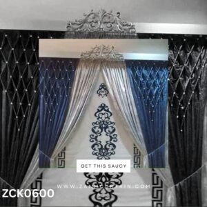 Dark Mix Theme Diamond Net Style Curtain Blind