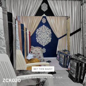 Skin Curtains & Royal Blue Blinds