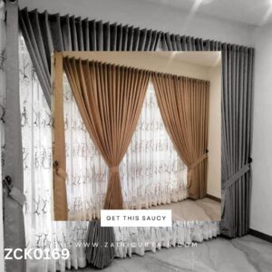 Light Brown Plain Curtain Blind