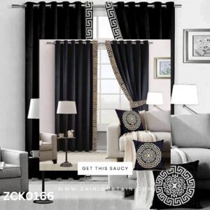 Black Laser Work Curtain Blind