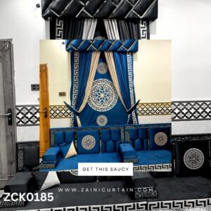 Blue theme with bunch Curtain Blind