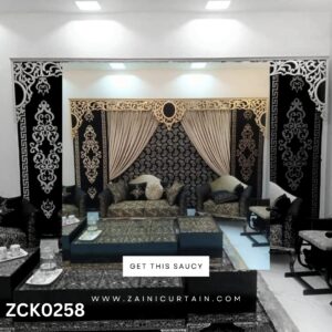 Dark Theme with creative header style Curtain Blind