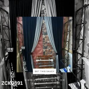 Navy Blue & Light Grey Curtains