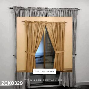 Golden Theme Curtain Blind