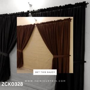 Brown with Skin Background Curtain Blind