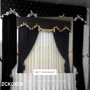 Diamond Long Header Light White Background Curtain Blind