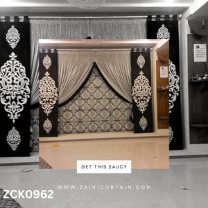 Skin and Black with Beautiful sided Design Curtain Blind