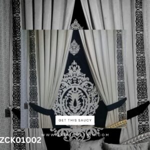 Half Off White Half Black Theme Curtain Blind