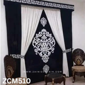 Black & White Drawing Room Curtain