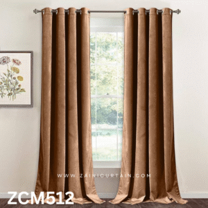 Brown Drawing Room Curtain