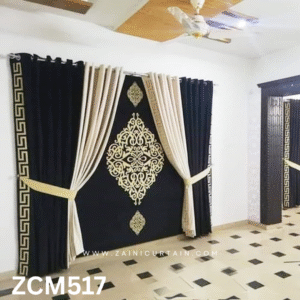 Black Drawing Room Curtain