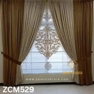 Brownish Drawing Room Curtain