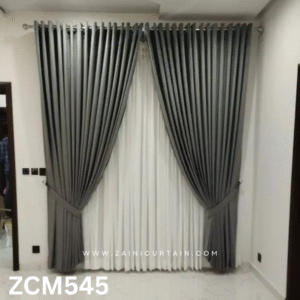 Grey & White Living Room Curtain