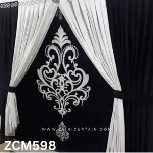 Black & White Bedroom Curtain