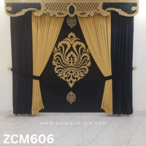Black & Light Golden Lounge Curtain
