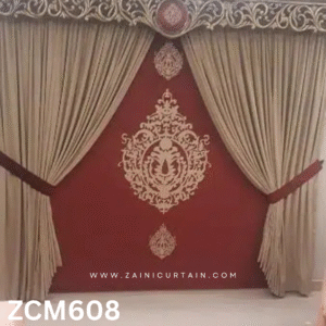 Skin & Maroon Lounge Curtain