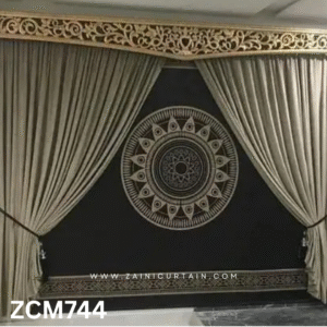 Black & Off White Lounge Curtain