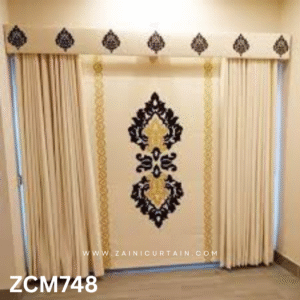 Full Cream Theme Lounge Curtain