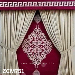 Pink & Off White Lounge Curtain
