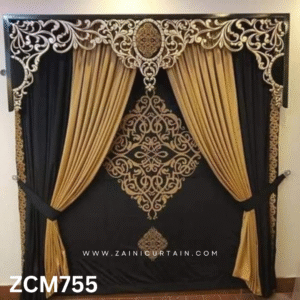 Black & Golden Lounge Curtain