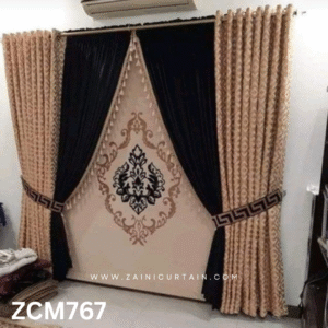 Black & Skin Hall Curtain