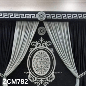 Black & Silver Hall Curtain