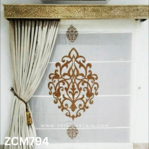 White Theme Master Bedroom Curtain