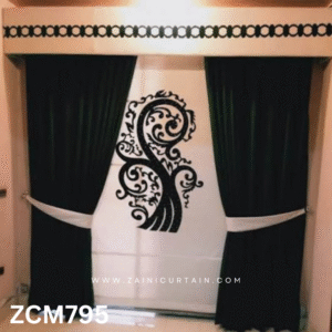 Black & White Master Bedroom Curtain